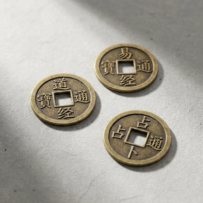 Taoist I Ching Divination Coin Set (Bilingual Guide)